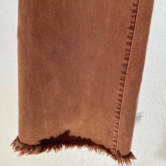 Risen “Utopia” High Waisted Distressed Hem Flare Jeans Size 13/31 - Picture 5 of 9